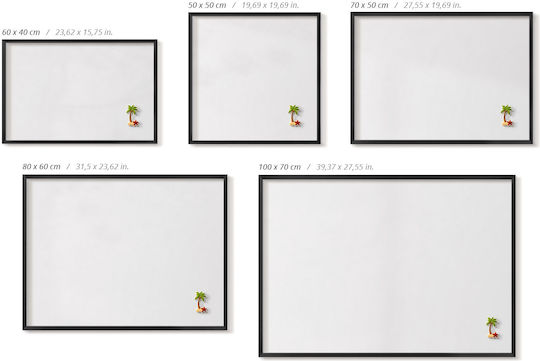 Tulup Magnet Notice Board 50x50cm
