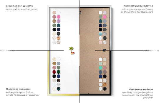 Tulup Panou Magnet 100x70cm