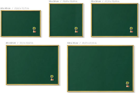 Tulup Табло за съобщения Магнит 70x50см