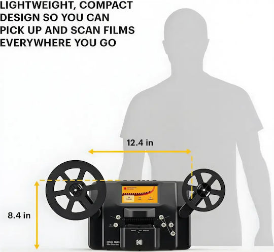 Конвертор За 8mm/Super 8mm Филм Kodak Reels Дигитайзер За Филм Черен