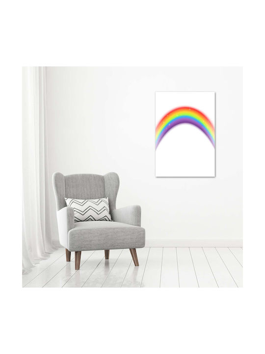 Kinder Wandkunst Canvas Büro Professioneller Raum Regenbogen 70x100 cm