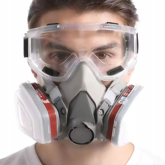 Safebreath 6200 Pro+ Set De Protecție Măști Containere Scuturi Filtre Ochelari Vopsire Praful