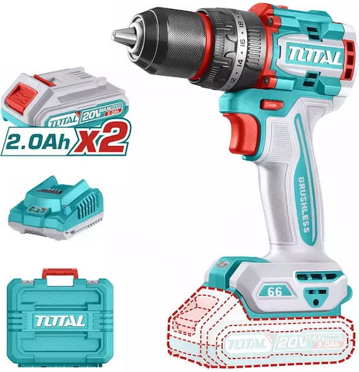Total Percussive Drill Driver Battery Solo Brushless 20V