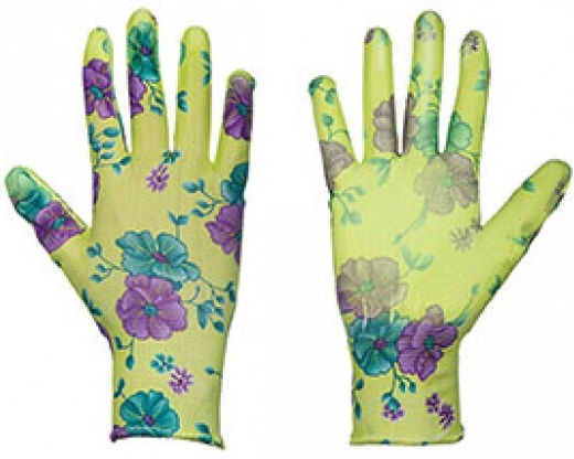 Bradas Pure Floxy Gloves for Work Garden Green Polyurethane 1pcs