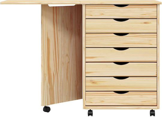 Schreibtisch Moss Holz Transparentes Lack 105.5x39x74.5cm