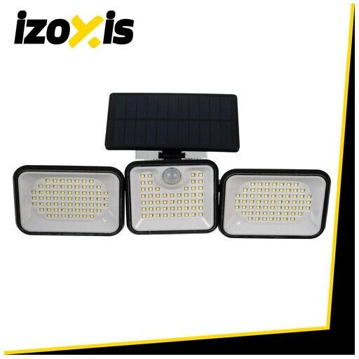 Izoxis Straßen-Solarleuchte 8W mit Bewegungssensor und Fotokontakt IP65 33cmx12.3cmx10.2cmcm