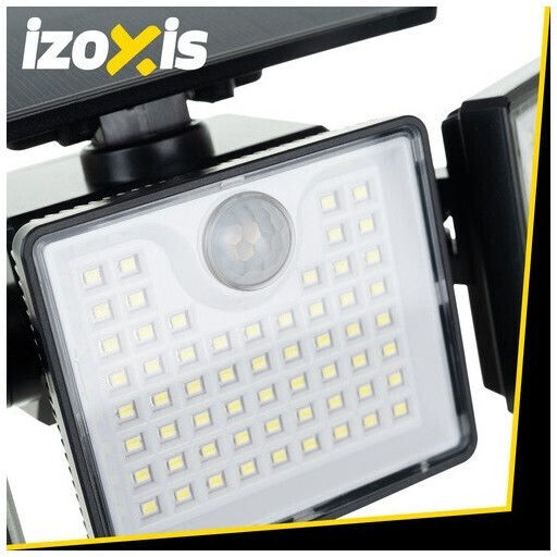 Izoxis Solar Light 1.5W 500lm with Motion Sensor, Photocell and Remote Control IP65 26.5cmx12cmx12cmcm