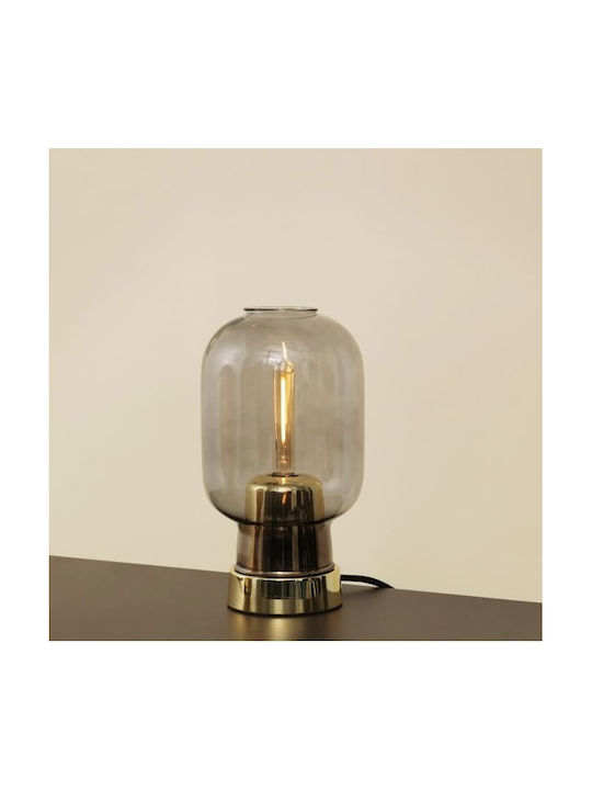 Normann Copenhagen Amp Glass Table Lamp with Gold Base