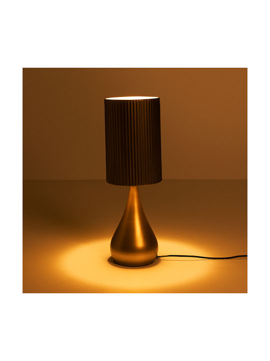 InTheBox Metal Lampă de masă cu Abajur Maro și Bază