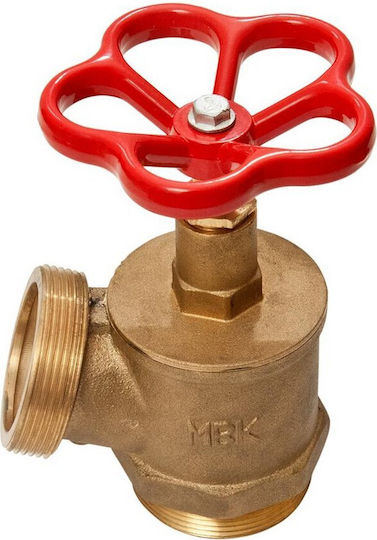 Mobiak Handgriff Absperrventil Eckventil Messing 1 1/2''