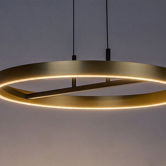 Rabalux 72221 Κρεμαστό Φωτιστικό Οροφής Led Thric Led 42w 230v Χρυσαφί