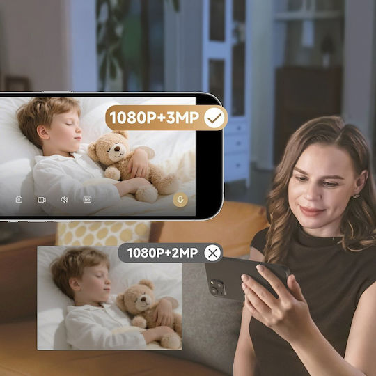 Dreame Navo Care SE 1 IP Камера за наблюдение Wi-Fi Full HD+ 3MP с Двупосочна Комуникация