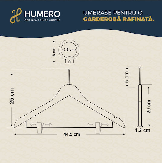 Set 30 Cârlige Anti-Furt Humero Pentru Hotel Cleme Metalice Albe
