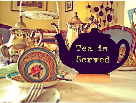 Securit Chalkboard Teapot Tabletop Chalk Board 24x25.3cm