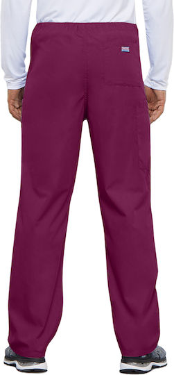 Cherokee Originals Unisex Burgundy Medical Pants Cotton and Polyester