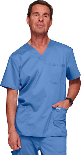 Cherokee WWE670 Men's Medical Blouse Light Blue WWE670 CIE