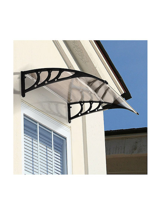 Outsunny Στέγαστρο Εισόδου 120 X 75 Cm Στέγαστρο Κλίση Πολυκαρβονικό