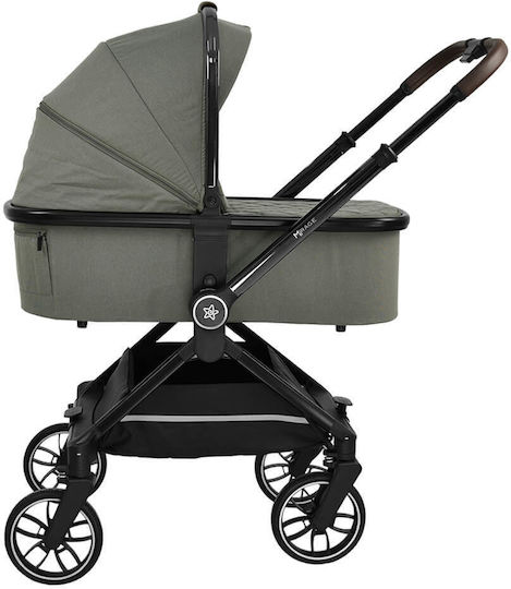 Bebe Stars Mirage 3 In 1 Reglabil 3 în 1 Cărucior pentru copii Potrivit pentru Nou-născut Olive 9.6kg