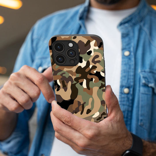Калъф Sonique Camouflage Army Series Nothing Phone 3a Pro Кафяв