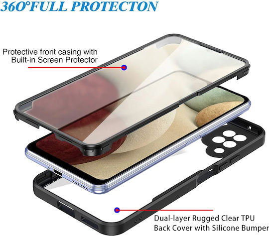 Techsuit ColorVerse 360 Vollschutz Transparent (Galaxy A12)