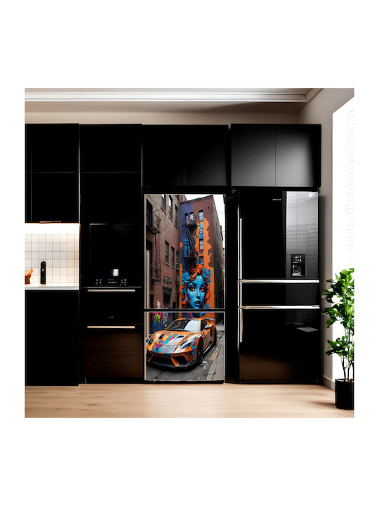 Printed Color Foil Refrigerator Decor Size 200 X 90cm Model Avx-fr01
