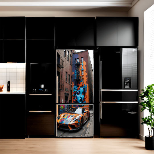 Decor Frigider din Folie Colorată Imprimată Dimensiune 200 X 90cm Model Avx-fr01