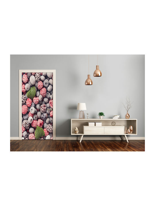 Autocolant Decorativ Ușa Frozen Fruits 85x205buc Tulup