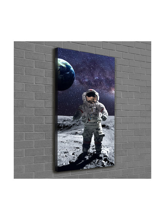 Wall Canvas Painting Ideal Everyday Decoration Astronaut 60x120 Cm