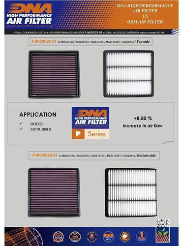 Mitsubishi 3000 Gt 3.0i 24v 92-99 Dna Air Filter P-mi30x23-01