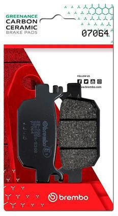 Brake Pads Brembo 07064 Carbon Ceramic 81.3x9 Mm Left Right Rear Scooters