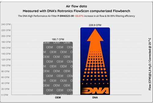 Bmw 3 E46 Series 98-07 Dna Air Filter P-bm46s25-0r