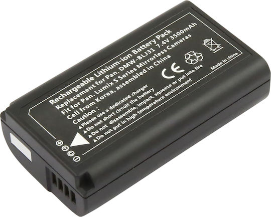 Avizar Battery Panasonic Camera Dmw-blj31e Li-ion 7.4v 3500mah 25.9wh Black