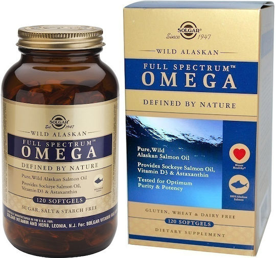 Solgar Wild Alaskan Full Spectrum Omega 120 софтджел