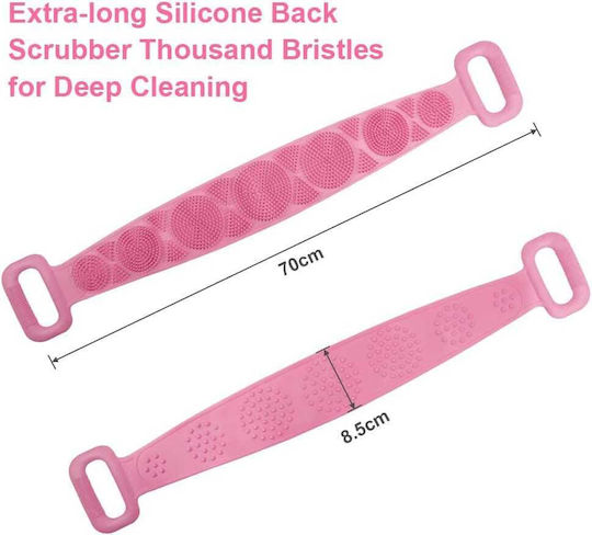 Bürste Rücken für Peeling Rosa 1Stück