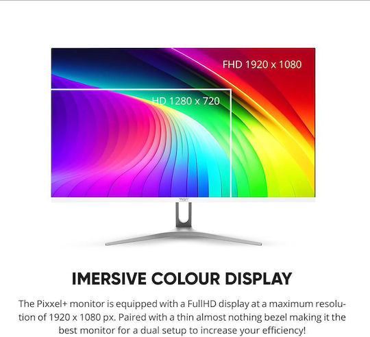 Armaggeddon XTREME SERIES XF24HD SUPER IPS HDR Gaming Monitor 24" FHD 1920x1080 με Χρόνο Απόκρισης 5ms GTG Λευκό