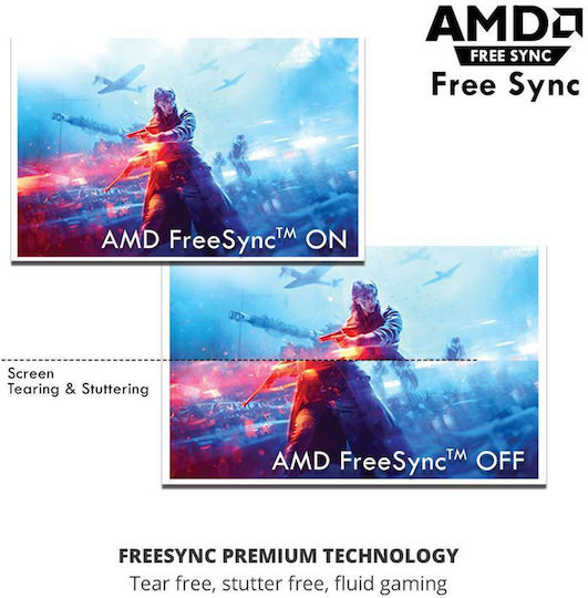 Armaggeddon XTREME SERIES XF24HD SUPER IPS HDR Gaming Monitor 24" FHD 1920x1080 με Χρόνο Απόκρισης 5ms GTG