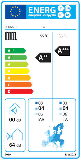 Econset Hero Plus Pompa de căldură 8.25kW Cu o singură fază 60°C Monoblock