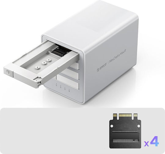 Orico Case for Hard Drive M.2 SATA III with Connection Type-C White