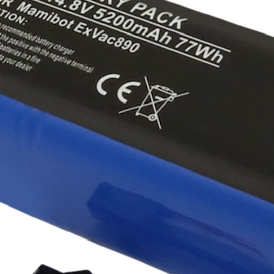 Avizar 14.8V Li-ion Batterie Mamibot Exvac 890 Roboter-Staubsauger Teile & Zubehör 5200mAh 77W Blau