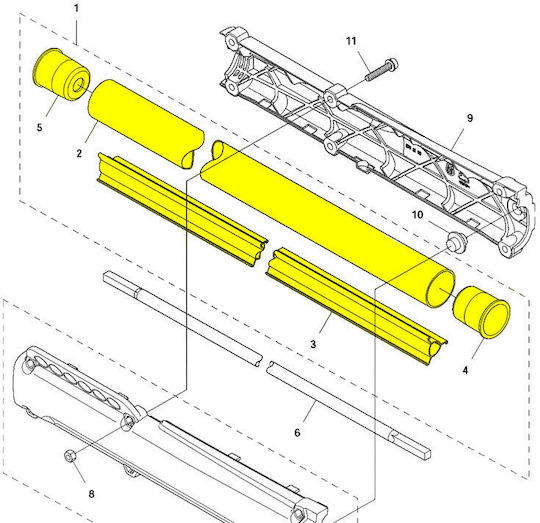 Σωληνας Καλαμι Φ28 1483mm Γνησιο Husqvarna 135r-333r-535rx-bc2235