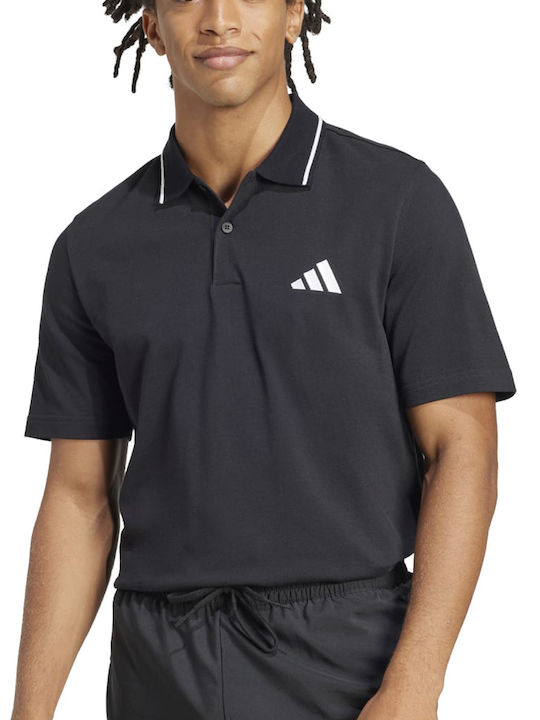 adidas Essentials Pique JE9023 Men's Black Blouse