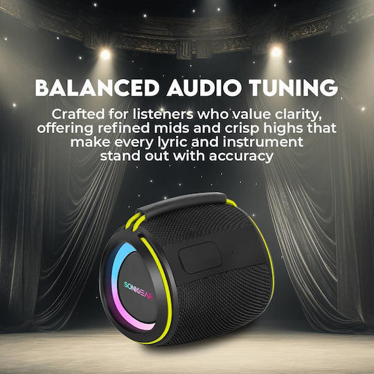Sonic Gear SonicGo! Boom 2 Ηχείο Bluetooth 10W με Διάρκεια Μπαταρίας έως 5 ώρες Μαύρο