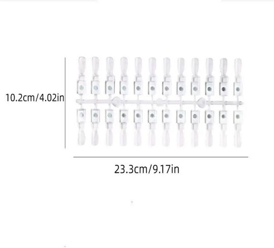 Magnetic Color Chart Book for 120 Nail Polish Slots & Magnetic Gel Clear Almond Tips