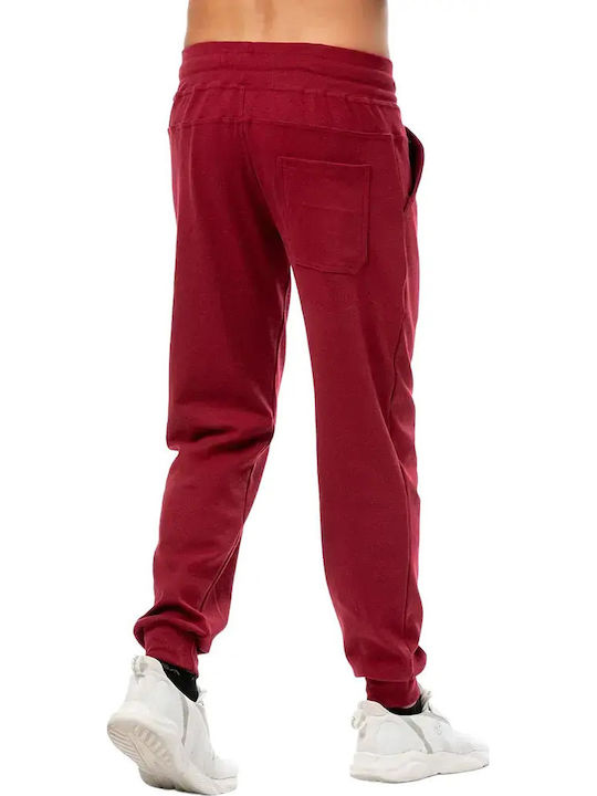 Jogginghose mit Gummizug Burgundisch