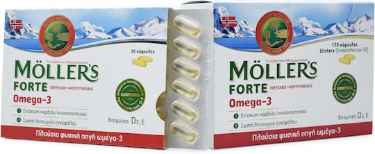 Moller's Forte Omega-3 Cod Liver Oil and Fish Oil 30 caps