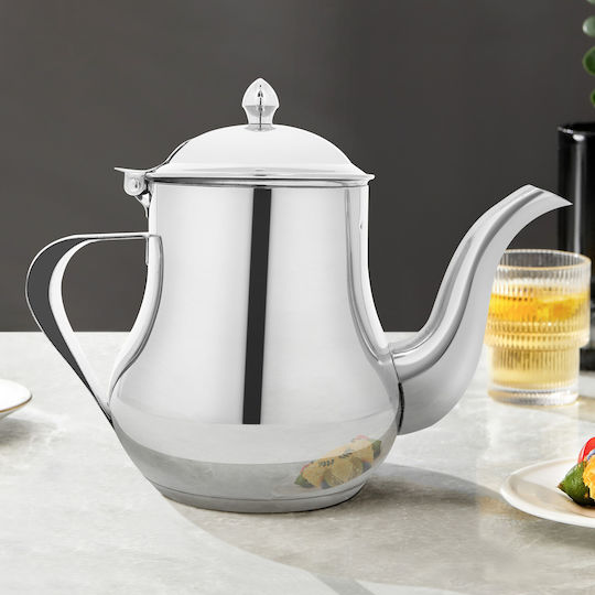 Signature Stainless Steel Teapot Capacity 1.4l Spout Lid Silver Signature Stainless Steel Teapot Capacity 1.4l Spout Lid Silver