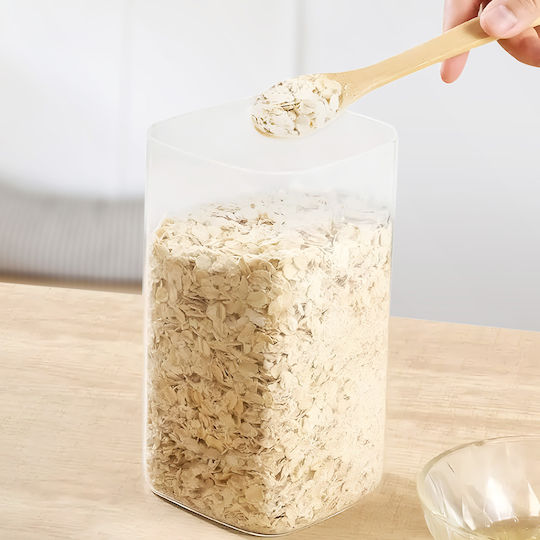 Cheffinger Set 3 Glass Storage Jars Airtight Cork Stopper Sienna