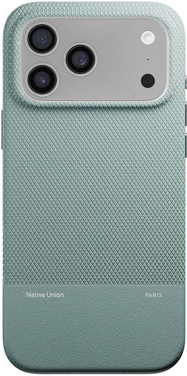 Native Union Задна корица Кожа Зелен (iPhone 17 Pro Max)