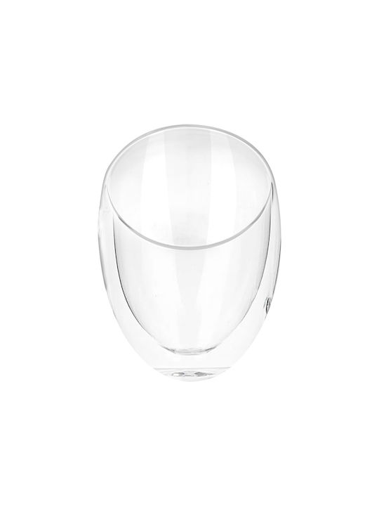 Cheffinger Комплект 2 Двойностенни Чаши за Пиене 350ml от Боросиликатно Стъкло Sienna