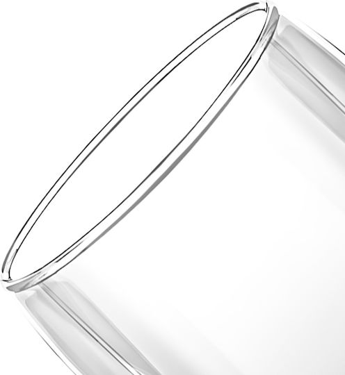 Cheffinger Set 2 Double Wall Drinking Glasses 350ml In Borosilicate Glass Sienna